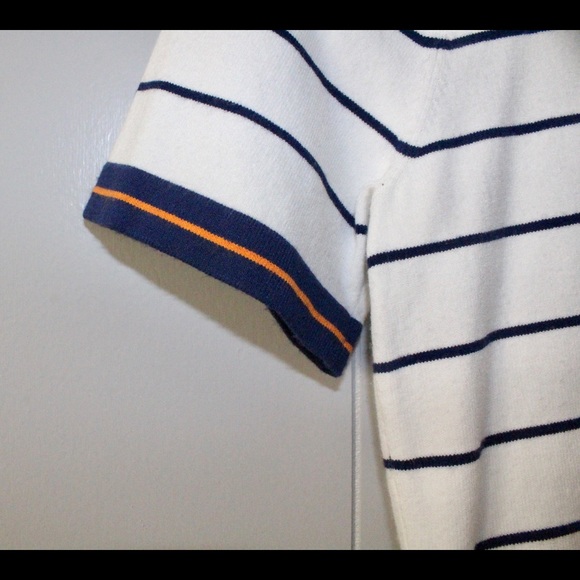 •FAIRWAY&GREENE• Striped Hipster Stretch Top - Picture 4 of 5